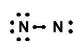 draw the lewis structure of n₂.